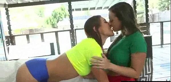  Sex Tape Sexy Lesbians Teen Girls (Rilynn Rae & Abigail Mac & Kenna James) clip-26